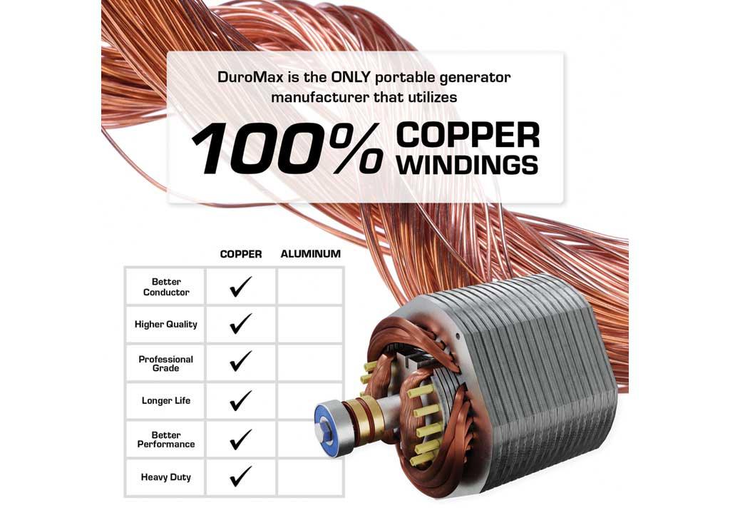 DuroMax Portable Dual Fuel Generator, 13,000 Surge Watts, 10,500 Rated Watts, Electric Start