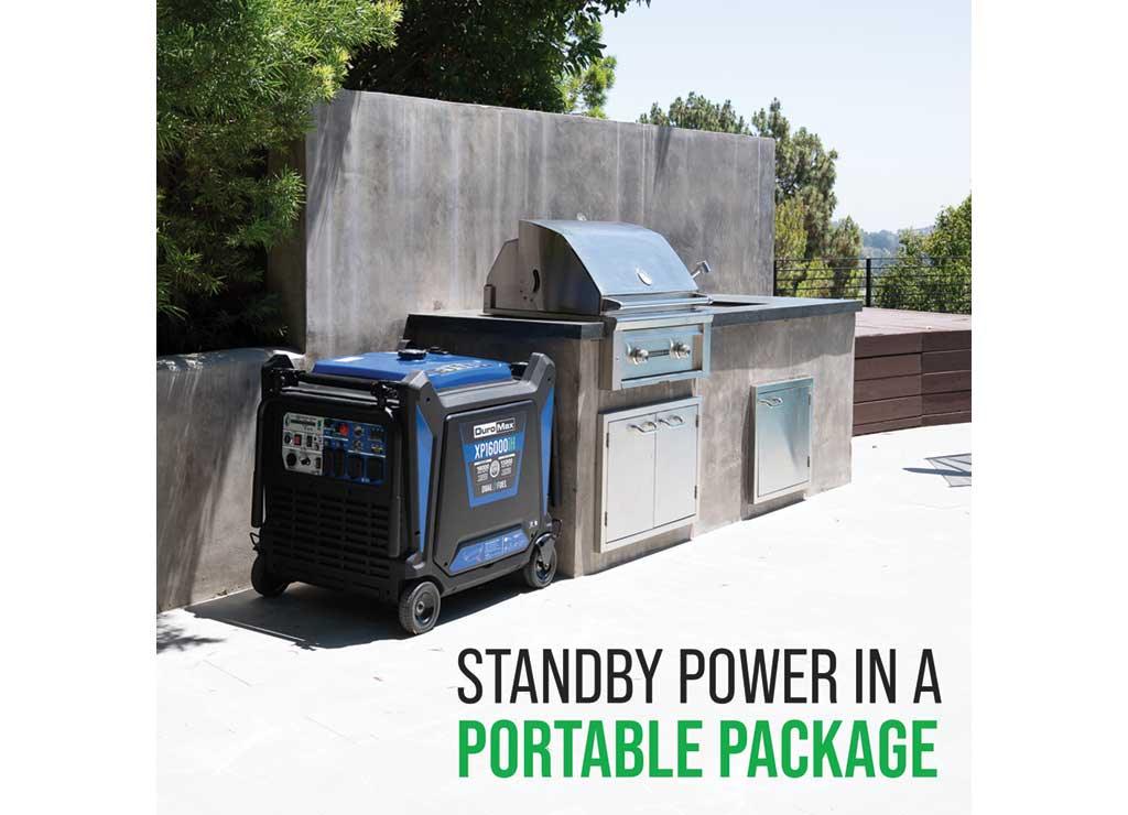 DuroMax XP16000iH 16,000 Watt Dual Fuel Portable Inverter Generator - Quiet, Low THD