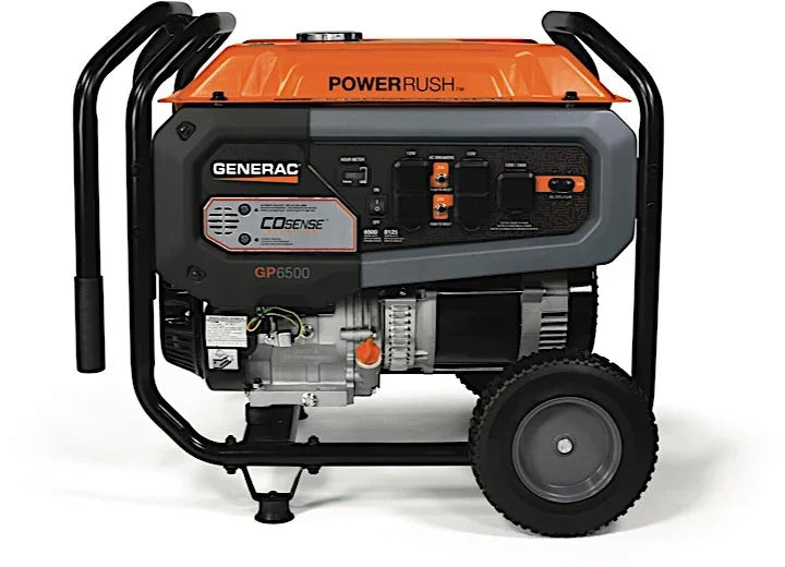 Generac GP 7683 Portable Generator 54.2/27.1 A 120/240 V  Gasoline 6.9 gal Tank Recoil Start