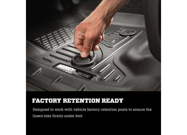 Husky WeatherBeater Floor Liners for 2015-2024 F-150, 2022-2024 F-150 LIGHTNING - 18361
