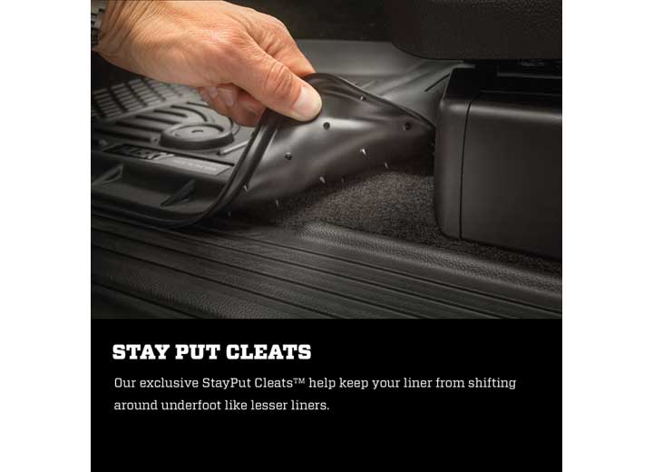 Husky WeatherBeater Floor Liners for 2015-2024 F-150, 2022-2024 F-150 LIGHTNING - 18361