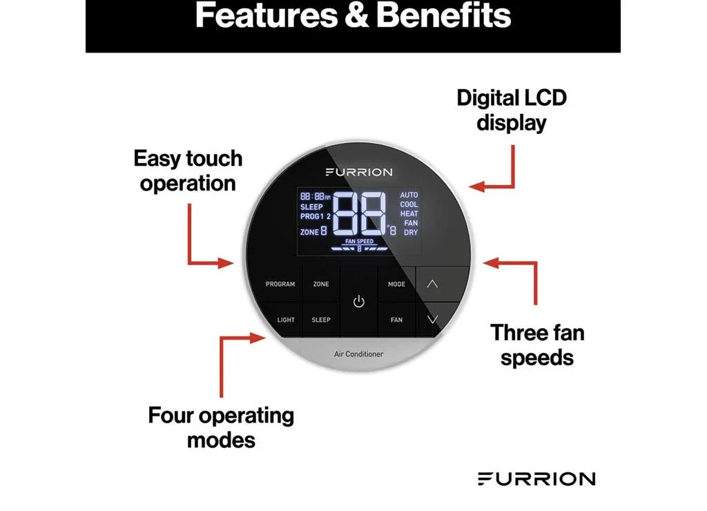 Furrion Chill HE AC Thermostat | 2024042659 | Single Zone For R32