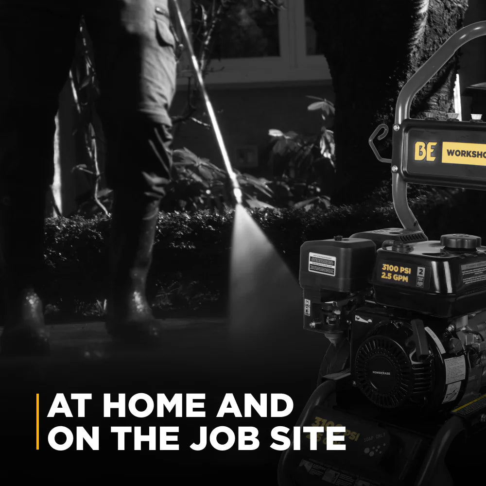 BE Power 3,200 PSI 2.5 GPM Cold Water Gas Pressure Washer - BE327PX - Pressure Washers
