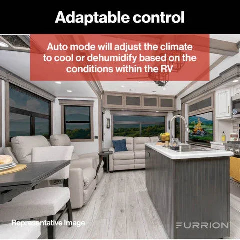 Furrion Chill® HE Low-Profile RV Air Conditioner | 2024044598 | 13,500 BTU Heat Pump Color Black R32