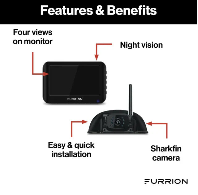 Furrion Vision S Digital Wireless Backup Camera 2021123914 4.3’’ Screen - Camping