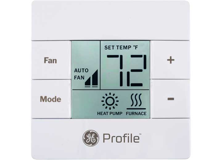 GE Appliances RV Air Conditioner Single Zone Wall Thermostat RGRWT2W White