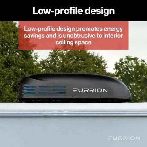 Furrion Chill® HE Low-Profile RV Air Conditioner | 2024044598 | 13,500 BTU Heat Pump Color Black R32