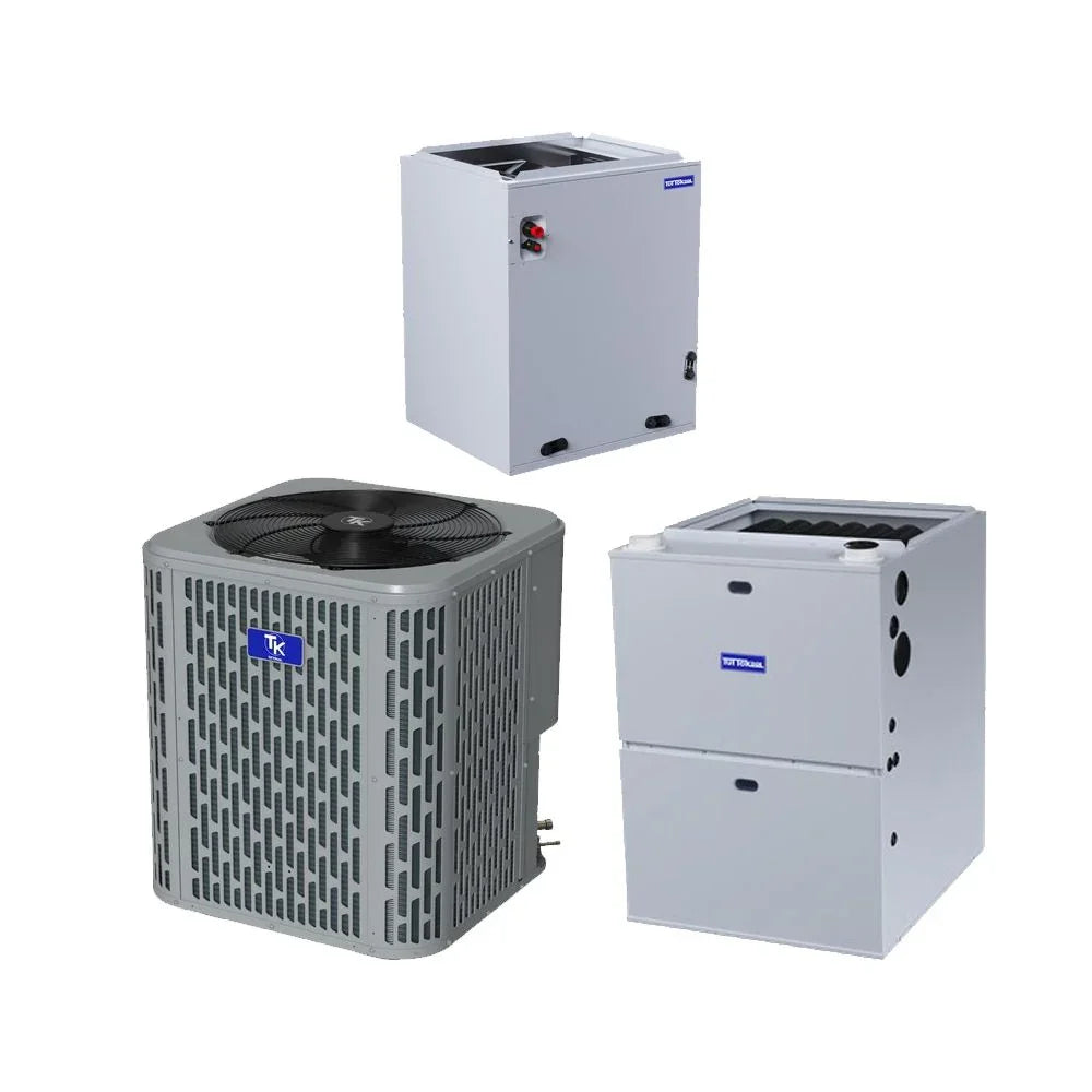 TuttoKool 2 Ton 14.3 SEER2 R-454B 60,000 Btu 96% Afue Dual Fuel System (Upflow, Downflow, Horizontal)
Model:THP5024A1000A - TCCM3036BAOH - TGF96U060B3C