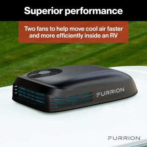 Furrion Chill® HE Low-Profile RV Air Conditioner | 2024044598 | 13,500 BTU Heat Pump Color Black R32