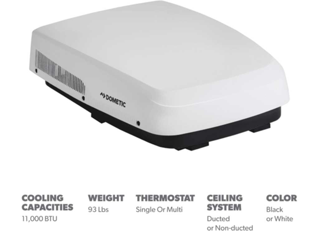 Dometic Freshjet 5 Low-Profile  9620015929 High Efficiency 11,000 BTU Rooftop AC, WHITE