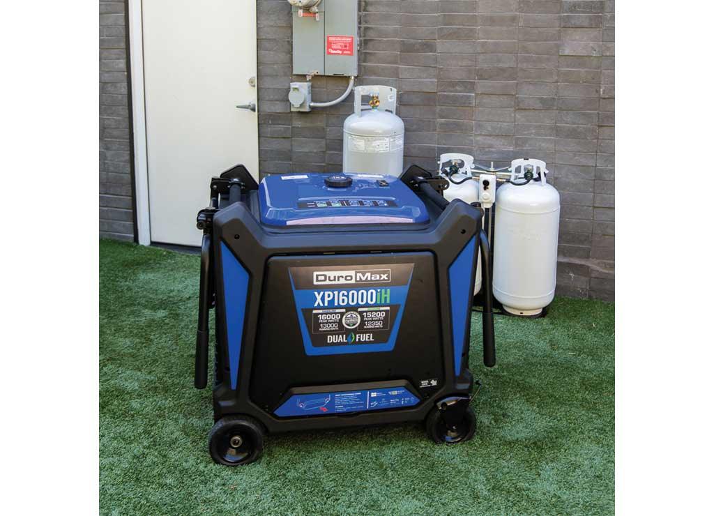 DuroMax XP16000iH 16,000 Watt Dual Fuel Portable Inverter Generator - Quiet, Low THD