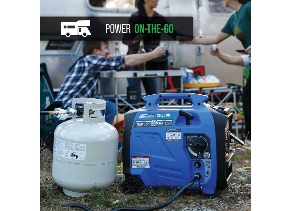 DuroMax Dual Fuel Digital Inverter Generator with CO Alert, 2300 Surge Watts, 1800 Rated Watts, Model# XP2300iH