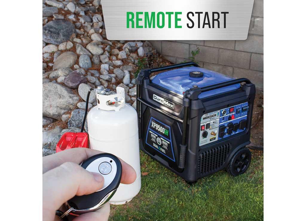 DuroMax, 9500 Dual Fuel Digital Inverter, Surge Watts 9500 Rated Watts 7600 Voltage 120/240 Model# XP9500iH