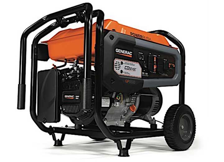 Generac GP 7683 Portable Generator 54.2/27.1 A 120/240 V  Gasoline 6.9 gal Tank Recoil Start