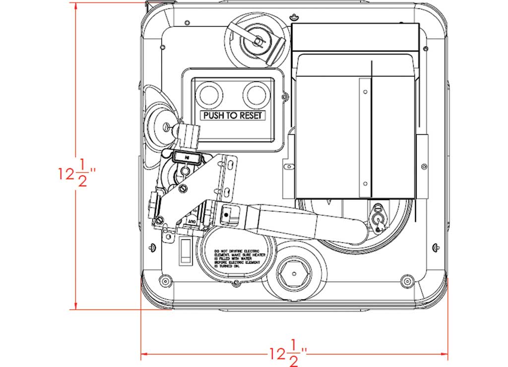 RV Water Heater - Suburban Model SW6D (5238A) - 09.0060