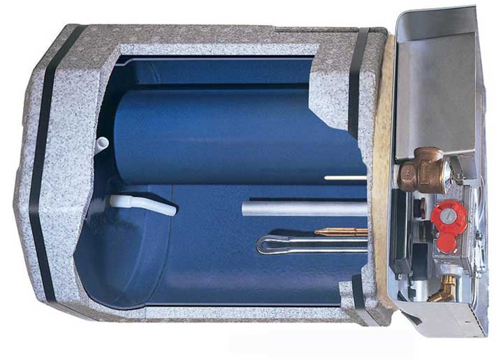 SUBURBAN WATER HEATER - SW6DE - 6 GAL GAS/ELEC W/DIRECT SPARK - 5239A - 09.0079