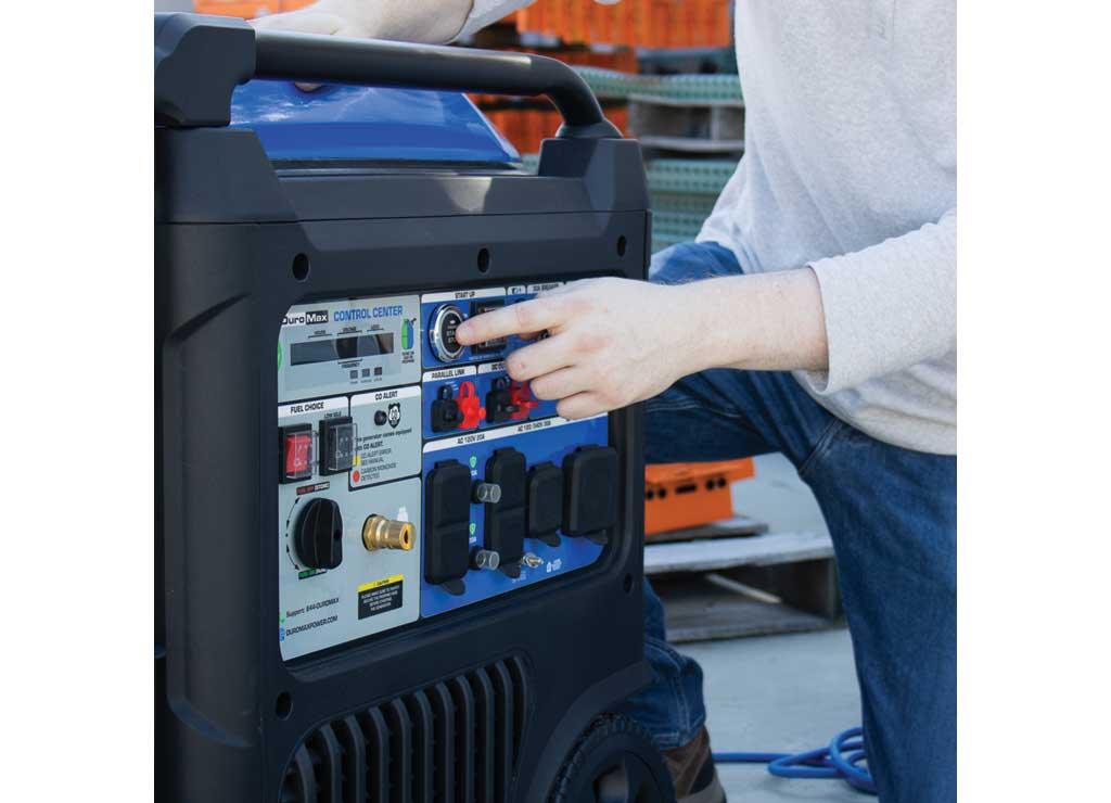 DuroMax, 11000 Dual Fuel Digital Inverter, Surge Watts 11000 Rated Watts 9000 Voltage 120/240 Model# XP11000iH