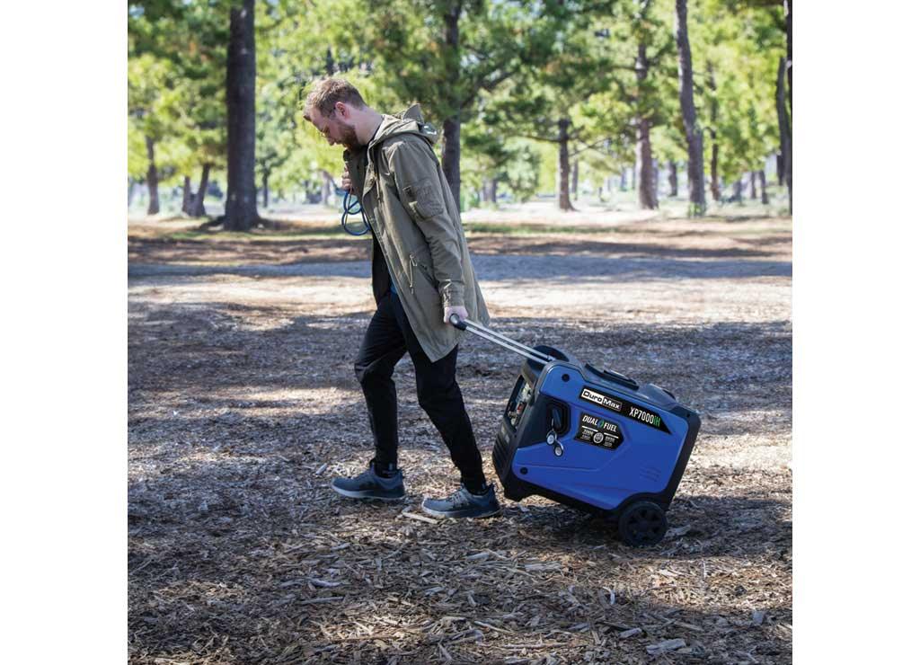 DuroMax, 7000 Dual Fuel Digital Inverter, Surge Watts 7000 Rated Watts 5500 Voltage 120/240 Model# XP7000iH