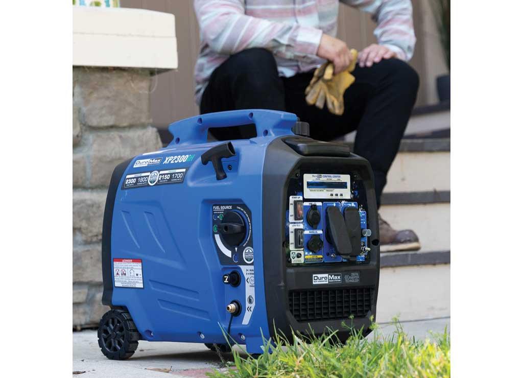 DuroMax Dual Fuel Digital Inverter Generator with CO Alert, 2300 Surge Watts, 1800 Rated Watts, Model# XP2300iH
