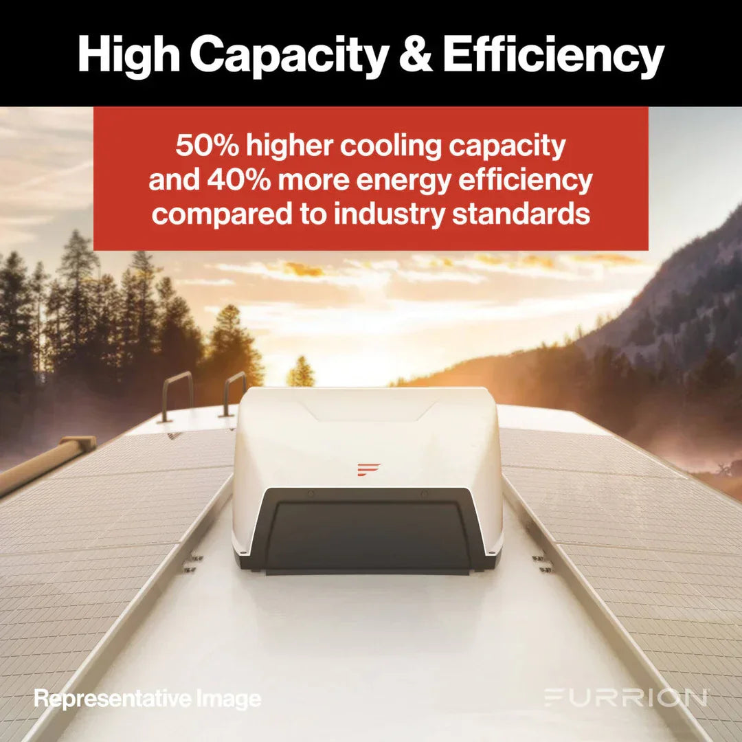 Furrion Chill HE Air Conditioner FACR13HESA2-BL-AM 13,500 BTU Black R32 - RV HVAC