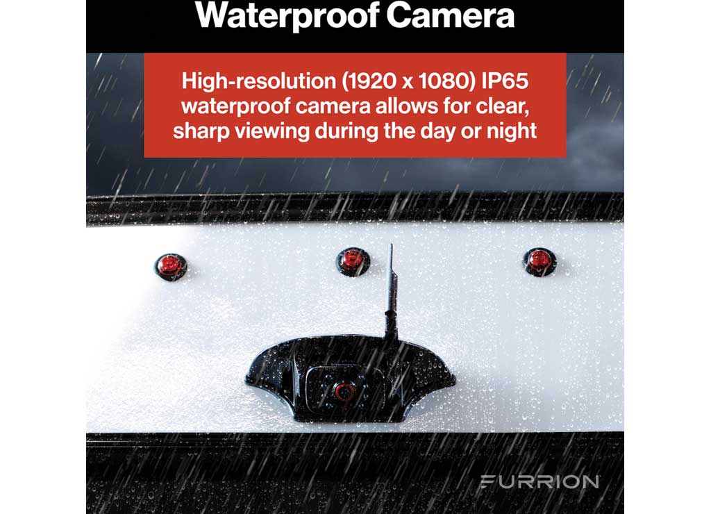 Furrion FOS5HTASF Vison S+ RV Backup Camera System 5’’ Monitor Rear Sharkfin Camera - Exterior Truck Parts