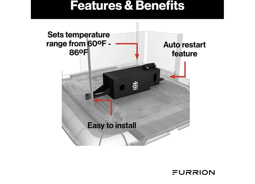 Furrion Multi-Zone Controller 2021123704 | FACC12ZA-Black - RV HVAC