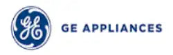 Ge appliances logo featuring a blue circular emblem with interlocking ’g’ and ’e’ letters.