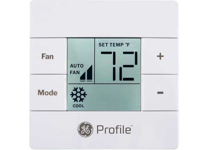 GE Appliances RV Air Conditioner Single Zone Wall Thermostat RGRWT2W White