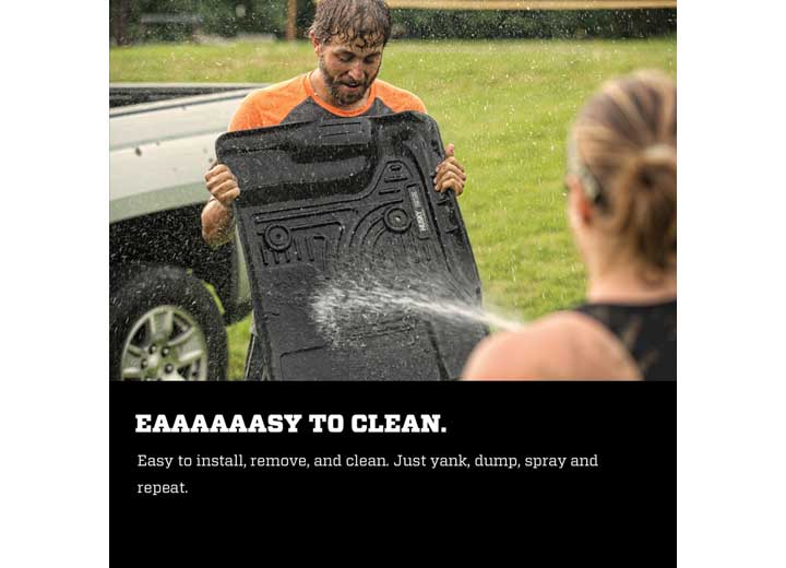 Husky WeatherBeater Floor Liners for 2015-2024 F-150 2022-2024 F-150 LIGHTNING - 18361 - Interior Truck Accessories