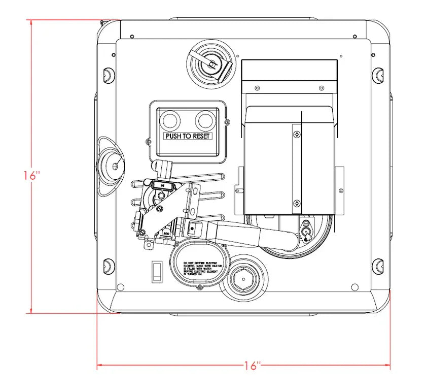 Suburban | Direct Spark Ignition Gas/Electric Water Heater | SW10DE | 10 Gallon | 5243A | 5143A