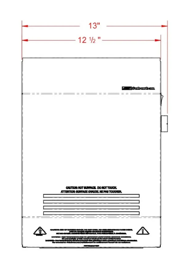 Suburban Electric Wall Heater - Black