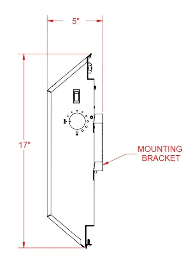 Suburban Electric Wall Heater - Black