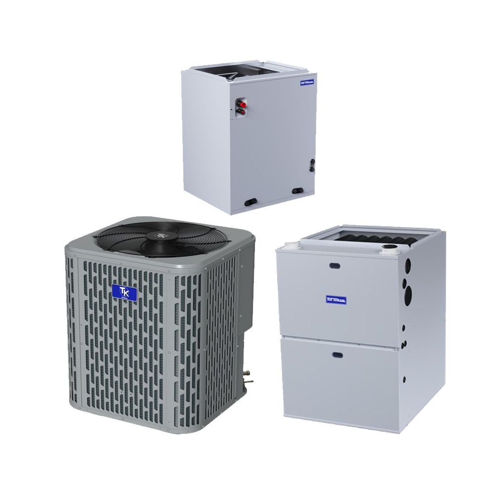 TuttoKool 2.5 Ton 15.2 SEER2 R-454B 60,000 Btu 80% Afue Gas System (Upflow, Downflow, Horizontal)
Model:TAC5030A1000A - TCCM3036BAOH - TGF80M060B4A